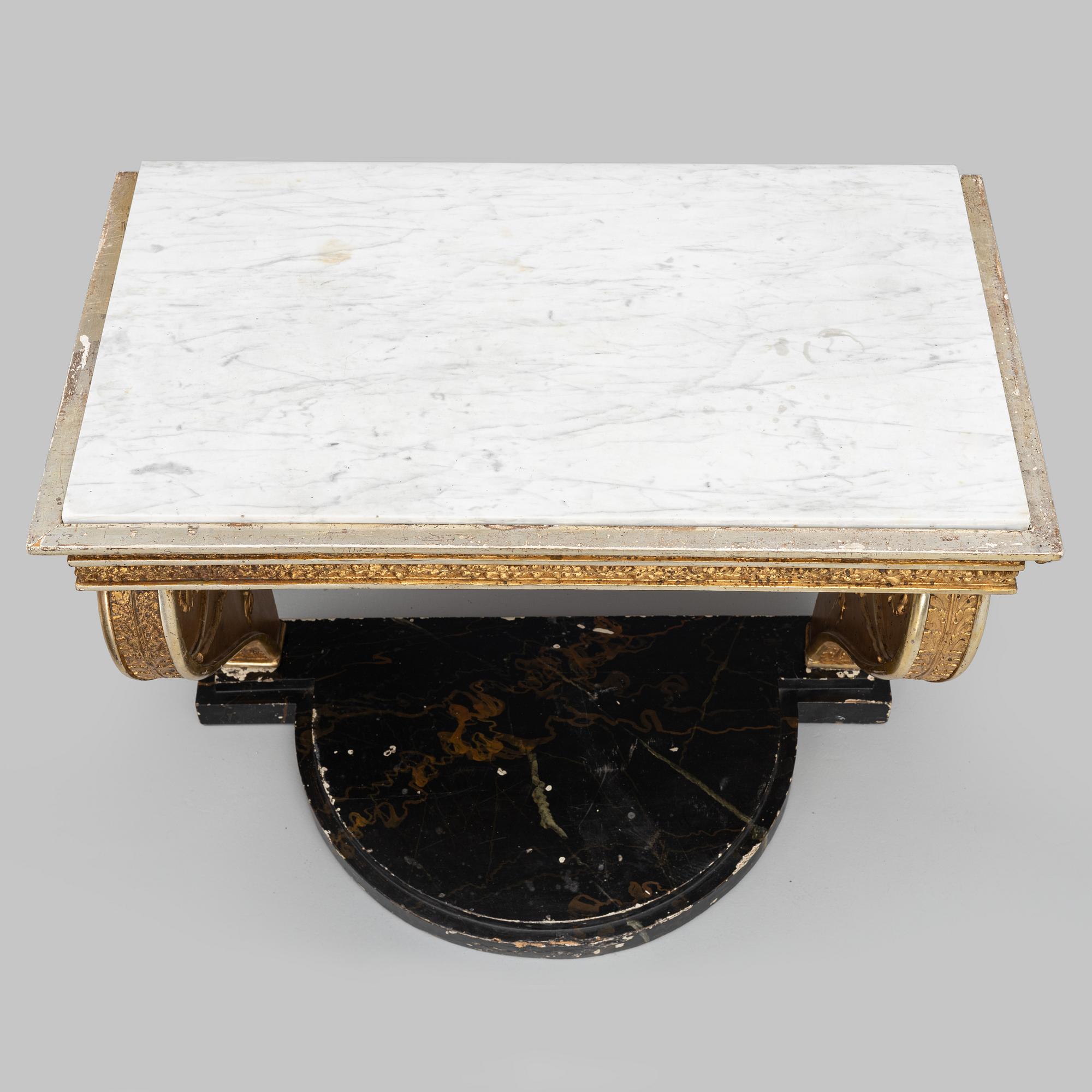 A Swedish Late Empire Console Table, first half of the 19th Century.