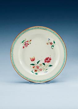 1448. A set of eight famille rose dessert dishes, Qing dynasty, Qianlong (1736-95).