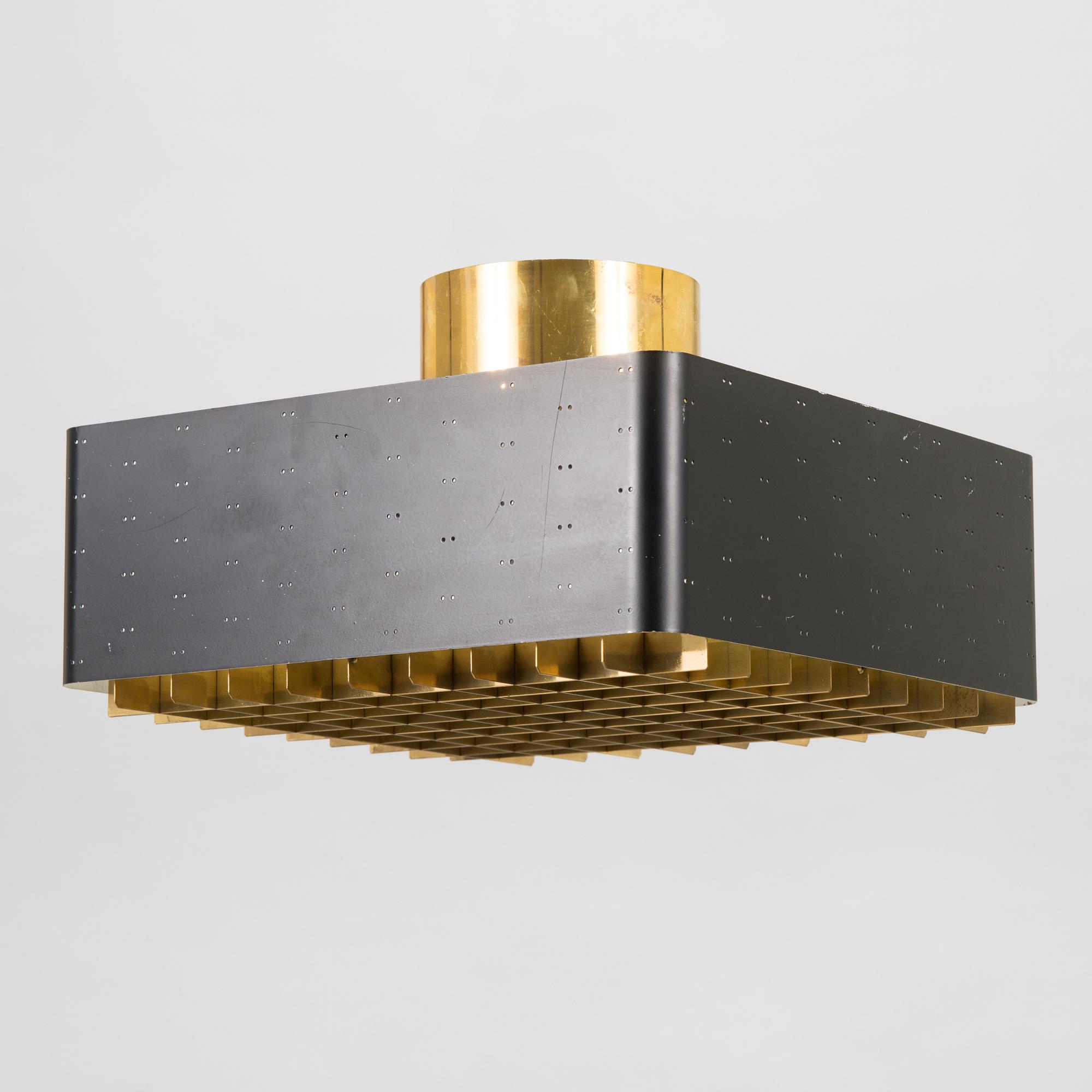 Paavo Tynell, A mid 20th century 'Tähtitaivas' (Starry sky) ceiling light, Idman, Finland.