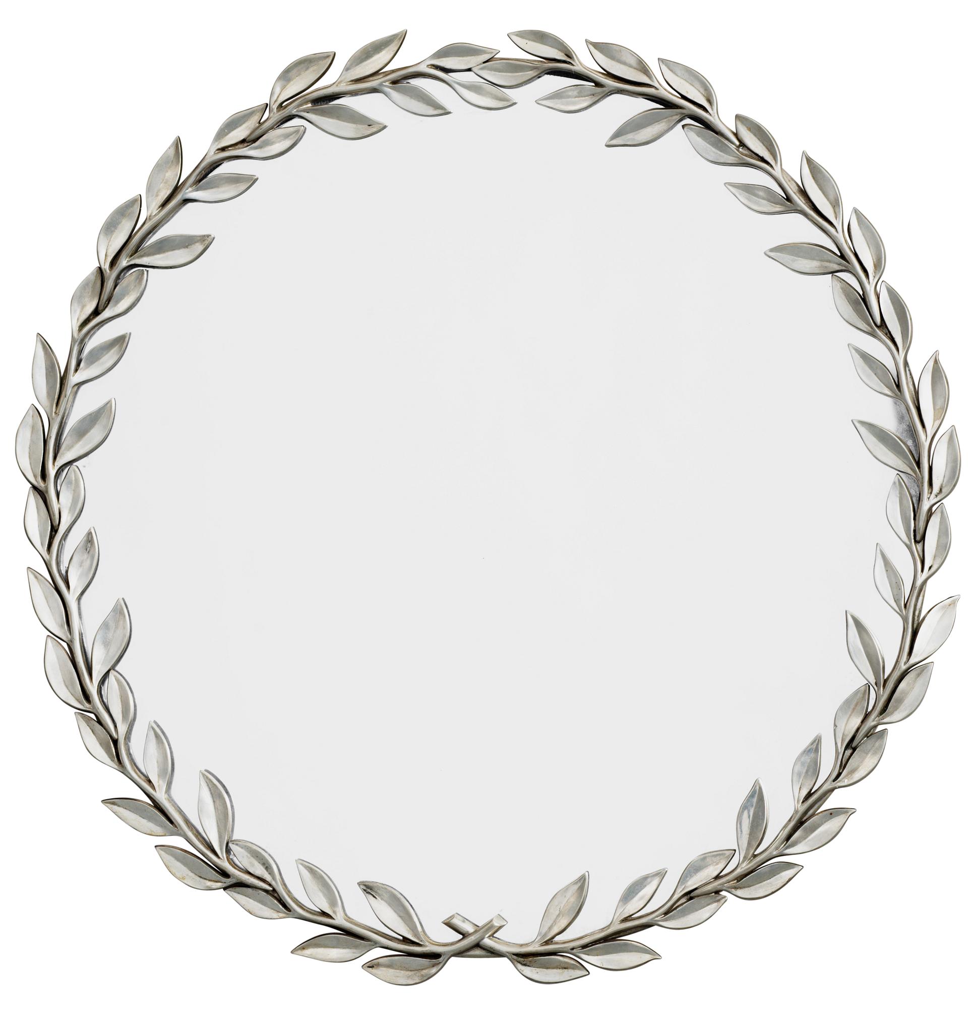 An Estrid Ericson pewter mirror, Svenskt Tenn, Stockholm 1949.