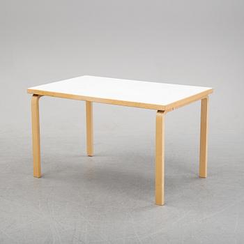 An 'Aalto' table and four chairs model 66 by Alvar Aalto for Artek, designed 1935.