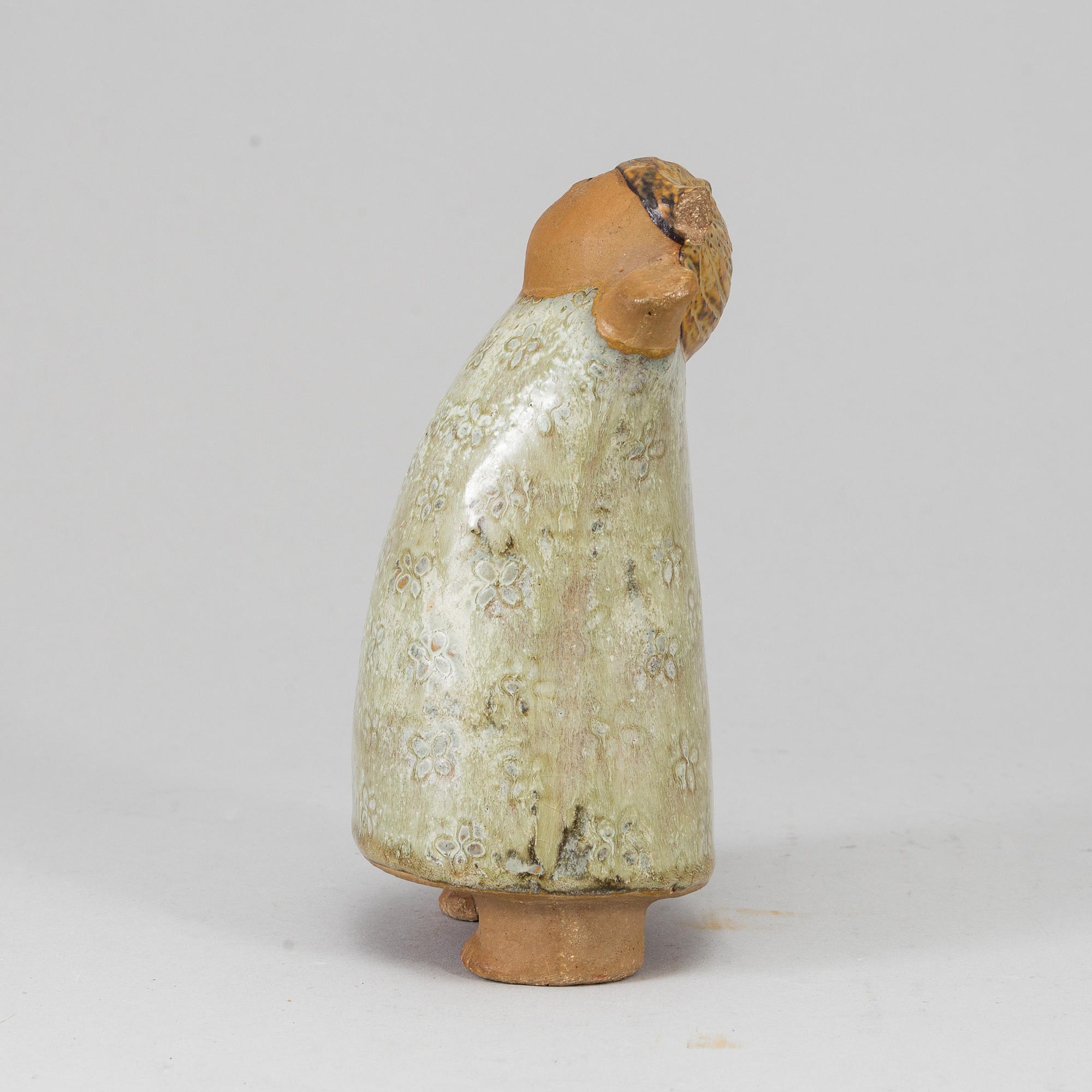 LISA LARSON, figurin, stengods, "Susanna", Gustavsberg.