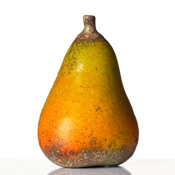 Hans Hedberg, a faience sculpture of a pear, Biot, France.