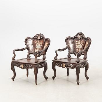 Furniture set, four pieces, China, first half of the 20th century.