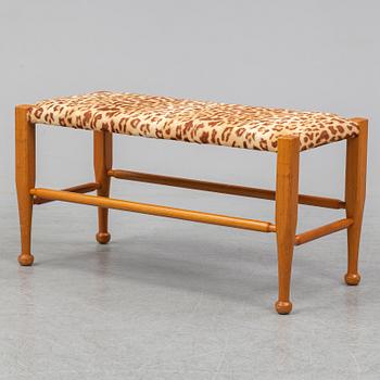 A mahogany bench by Josef Frank for Firma Svenskt Tenn.