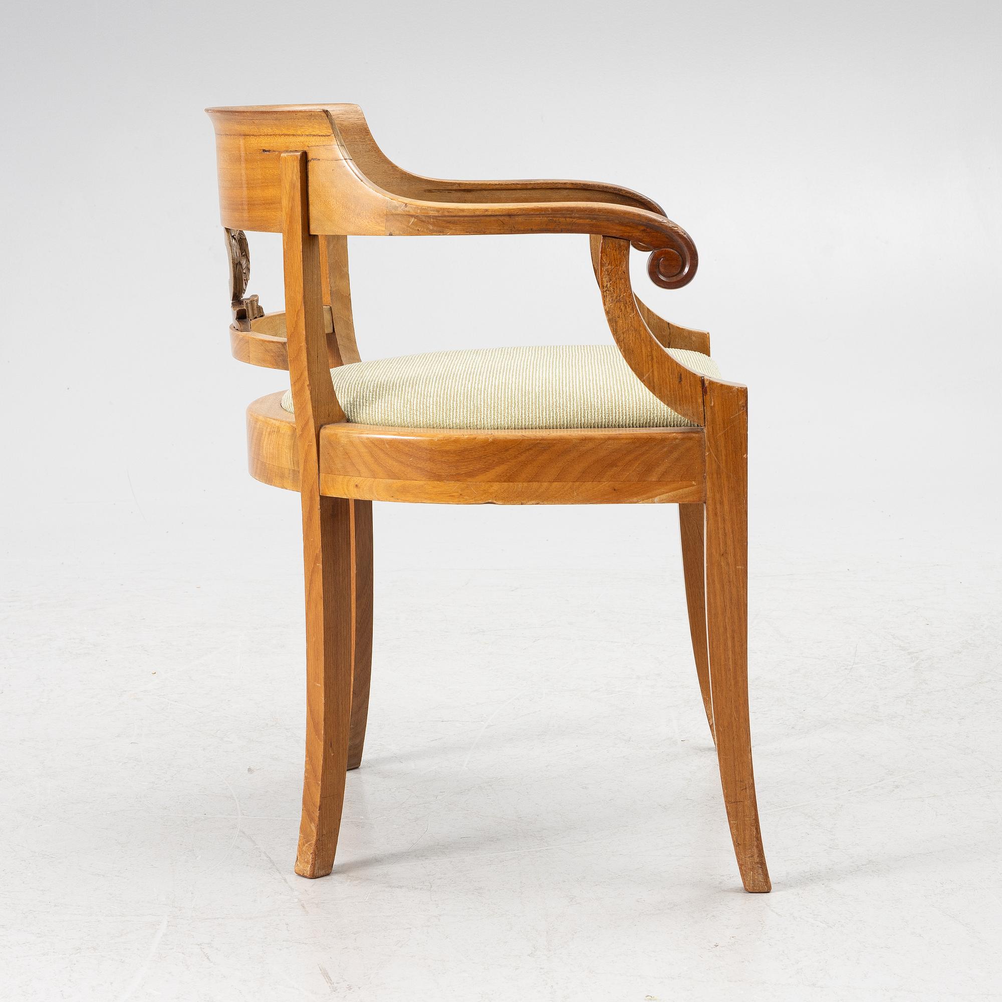 Desk chair, Karl Johan, 19th century.