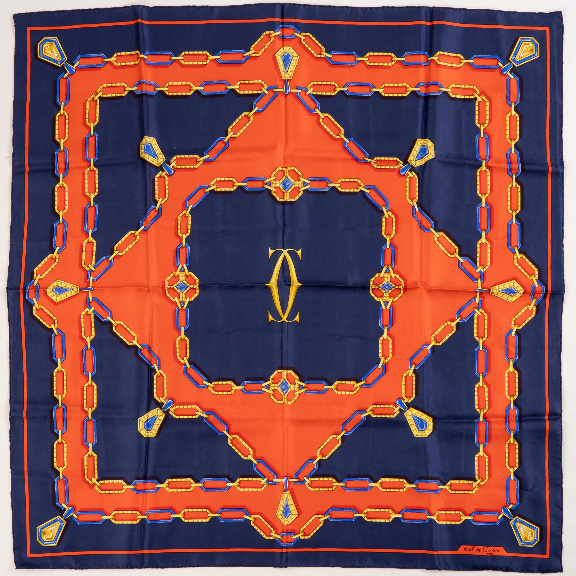 Cartier, scarf.