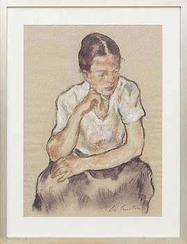 Lotte Laserstein, Seated Woman.