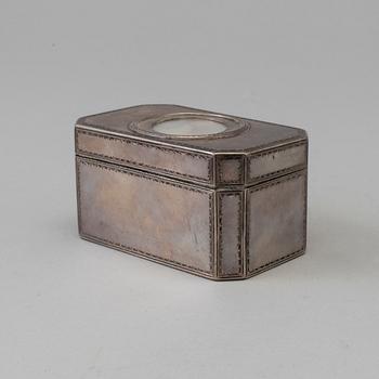 A silver box by Pehr Zethleius (Stockholm 1766-1810), 1775.