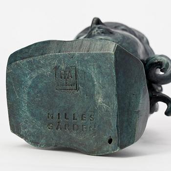 SKULPTUR, efter Carl Milles, brons, 2000-tal.