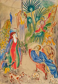 680. Nils von Dardel, "Visit to an eccentric lady".