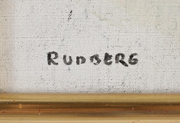 GUSTAV RUDBERG, oljemålning. Signerad.