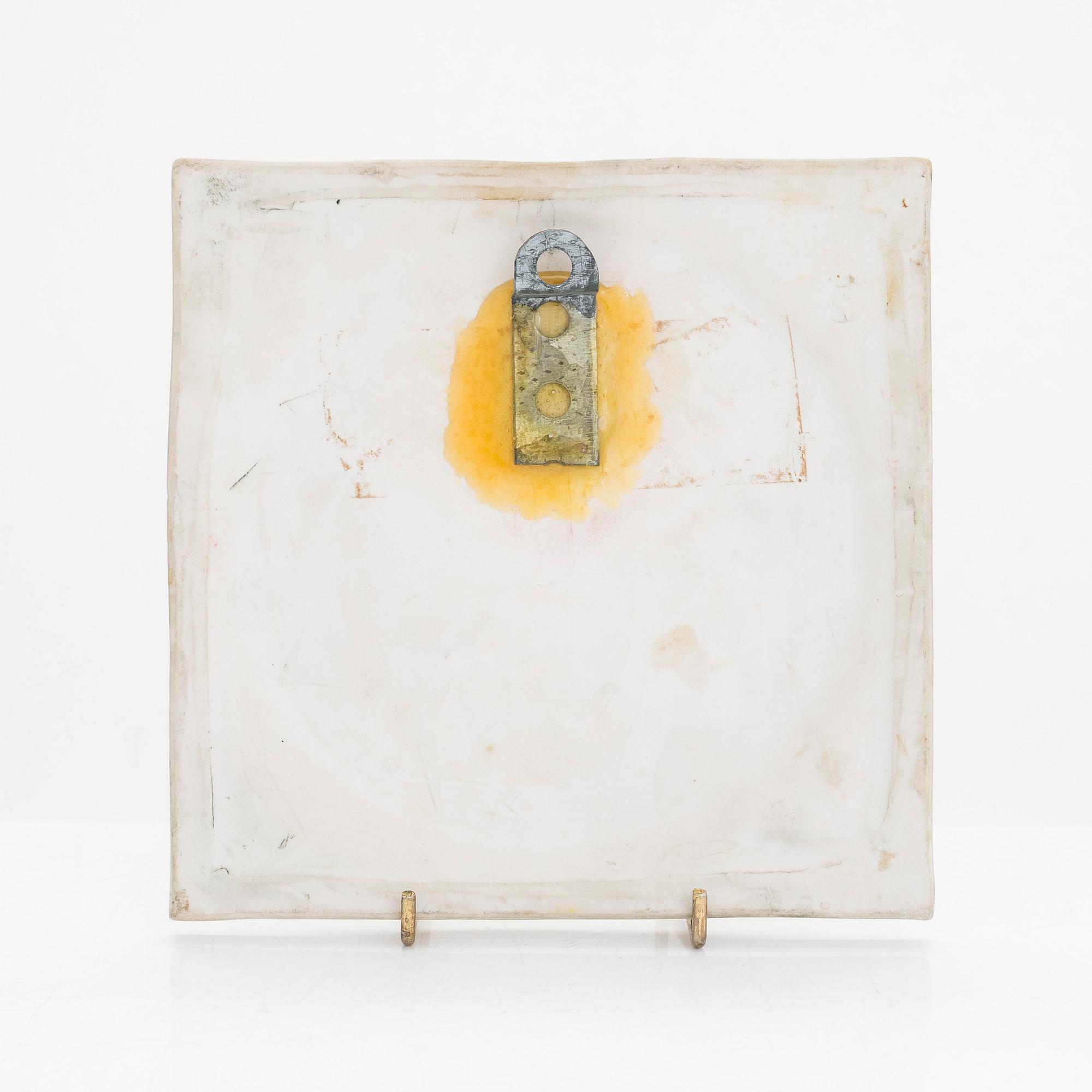 Rut Bryk, relief, stoneware, unsigned.