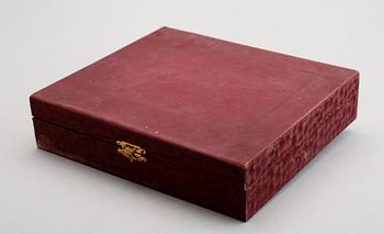 MATSKEDAR, 12 st, silver, GAB, Stockholm 1907/1908. Tot vikt ca 726 g.