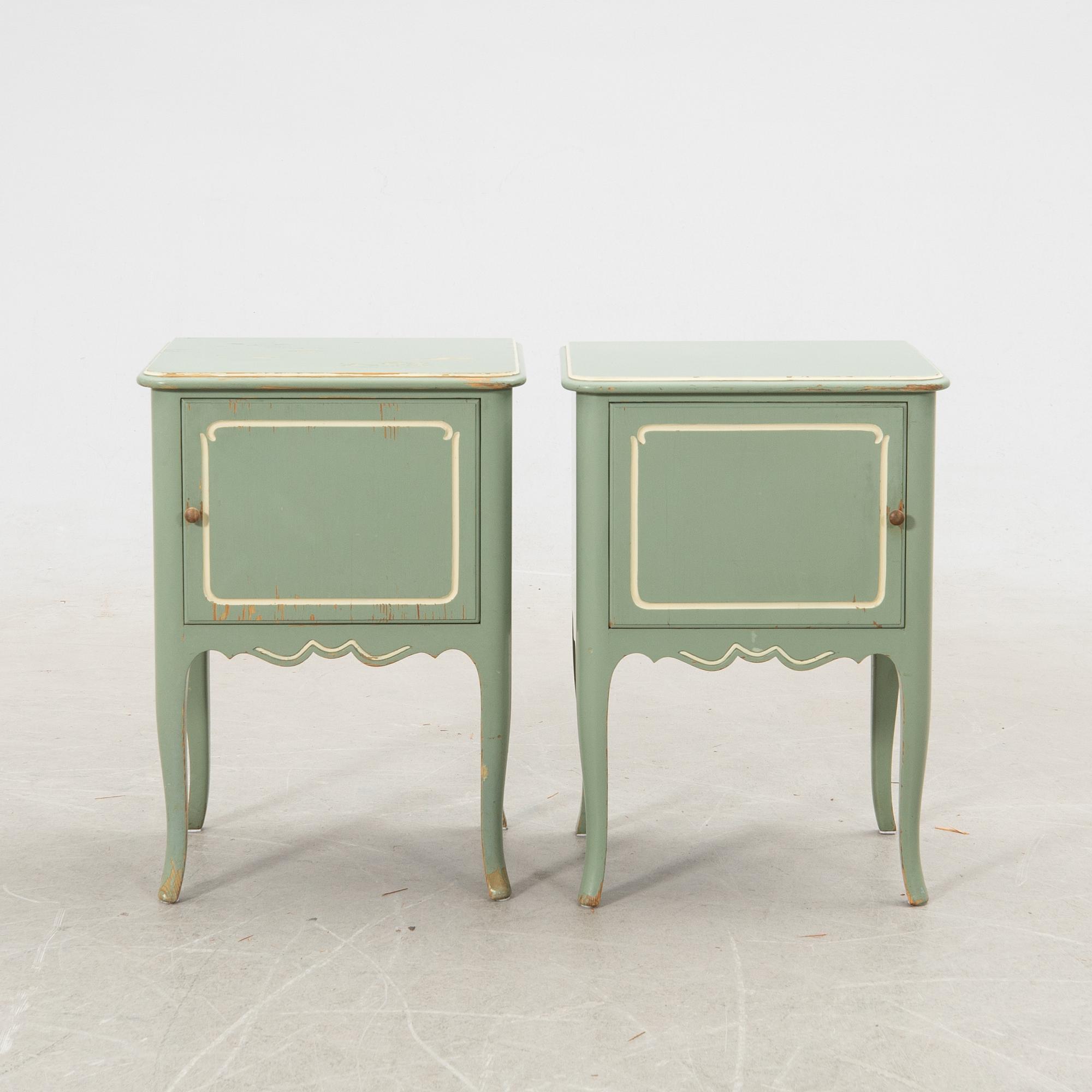 Axel Einar Hjorth, Bed and bedside tables, a pair "Ängby" Nordiska Kompaniet (NK) 1931/32.
