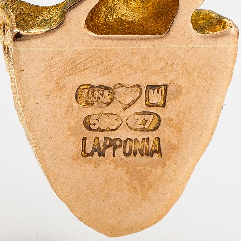 Björn Weckström,  A 14K gold and platinum necklace "Kaira". Lapponia 1977.
