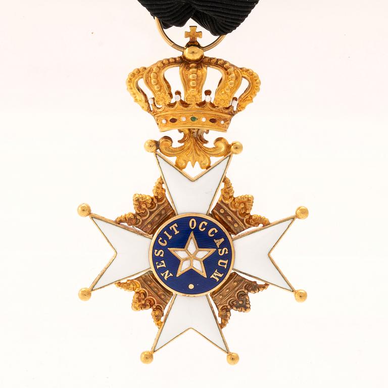Royal Order of the North Star 18K gold and enamel CF Carlman Stockholm.