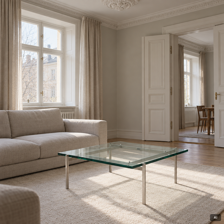 Poul Kjaerholm, soffbord. PK-61, Fritz Hansen, Danmark, 2011.