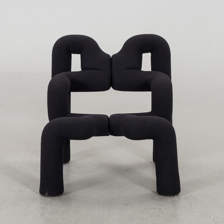 A Terje Ekstrom "Ekstrem" armchair Norwya 1980's.