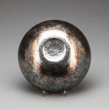 EVA HIDSTRÖM, skål, Kultakeskus, Tavastehus 1970, sterling och emalj.