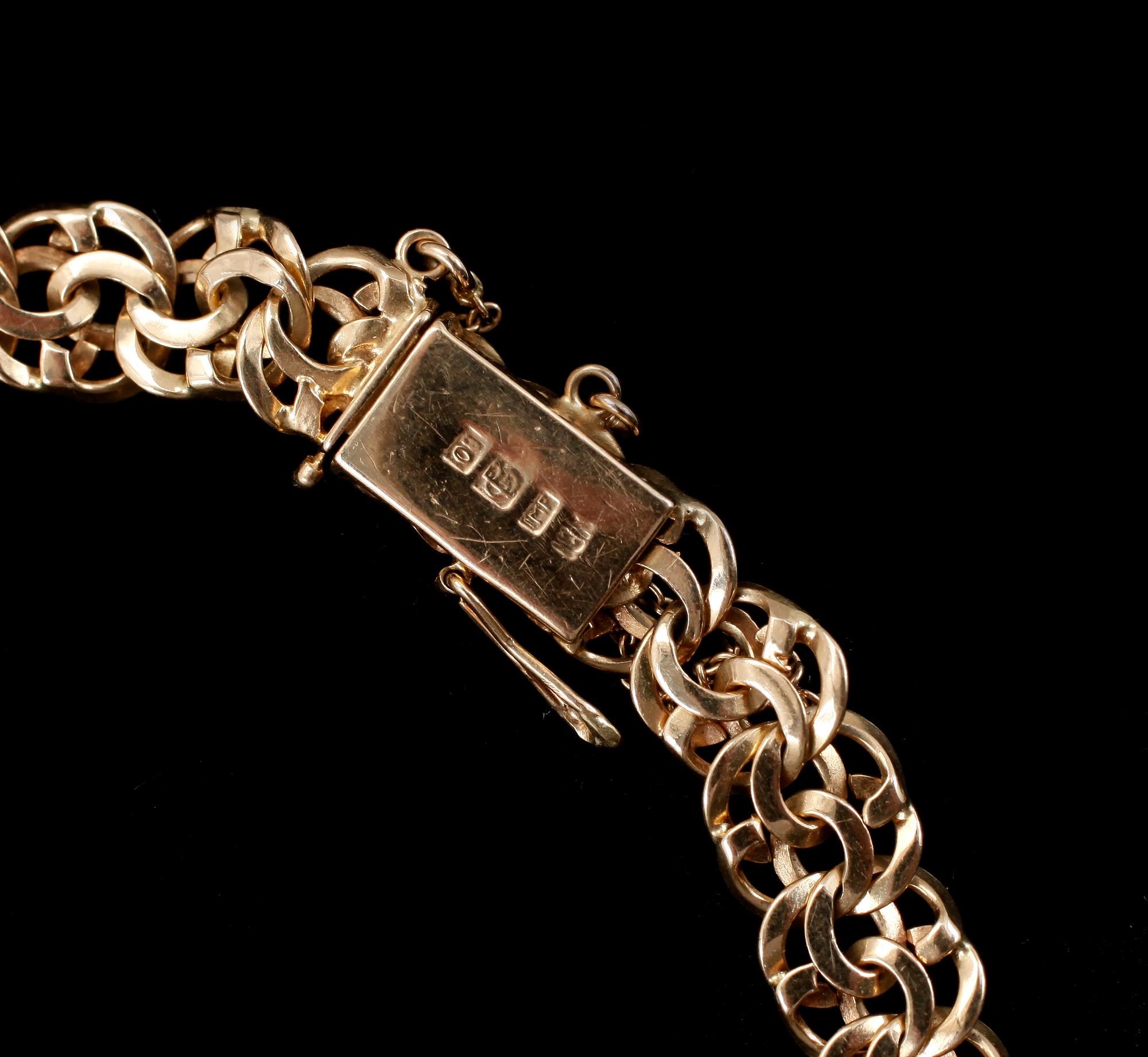 ARMBAND, 18k guld. Vikt 15g.