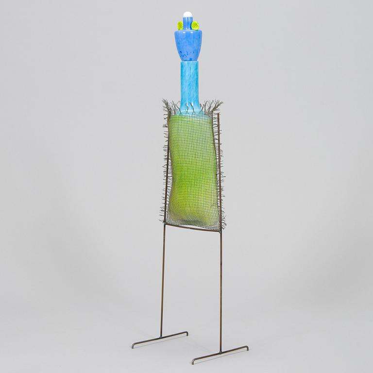 Markku Salo, a glass sculpture, signed Markku Salo Nuutajärvi Notsjö 1991.