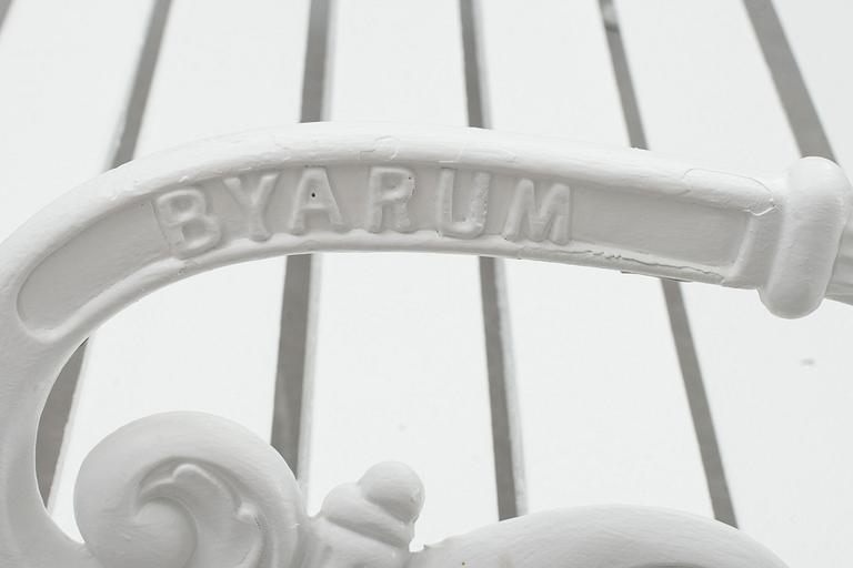 TRÄDGÅRDSSOFFA, gjutjärn, Byarum, 1900-talets mitt/andra hälft.