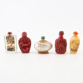 Snuff bottles 10 pcs China 20th century.