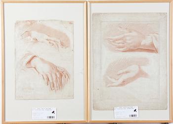 PARTI GRAVYRER, 5 st, 1700/1800-tal, Frankrike.