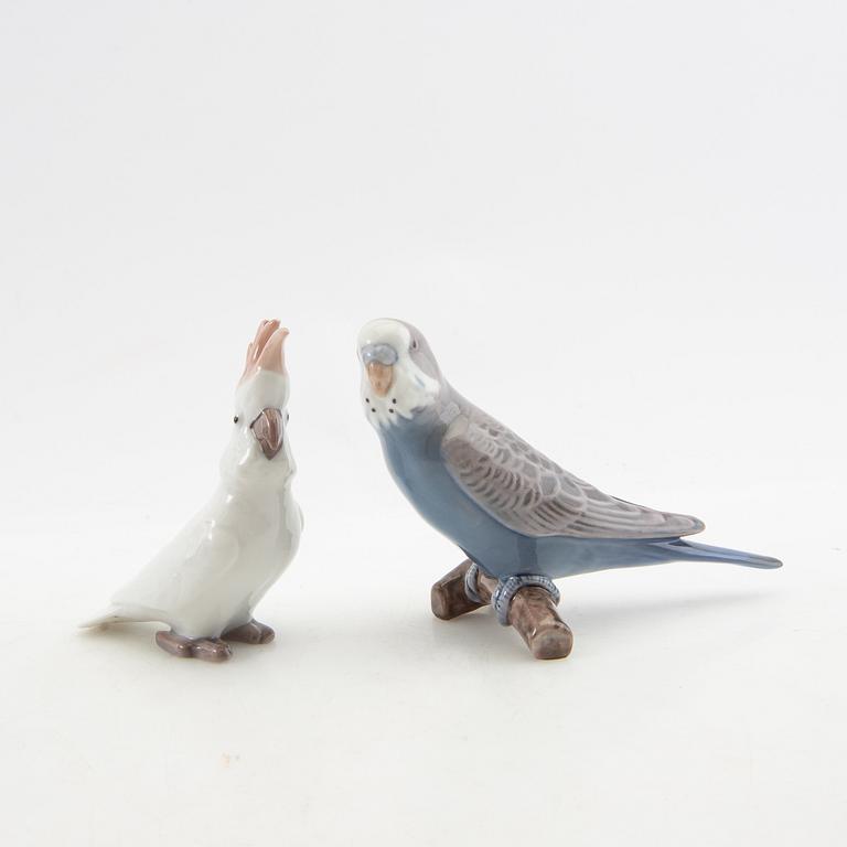 Figurines 9 pcs including Germany/Denmark 20th century porcelain.