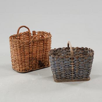 Two fishing baskets, the 20th century.