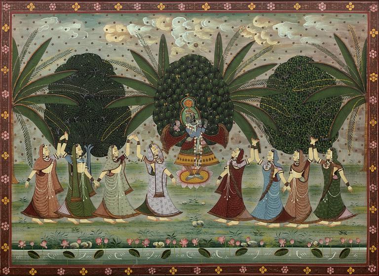 OKÄND KONSTNÄR 1900-TAL , Indian gouache.