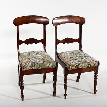 STOLAR, ett par, senempire, 1800-talets mitt.