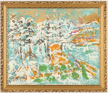 Uno Vallman, Snow-Covered Trees.