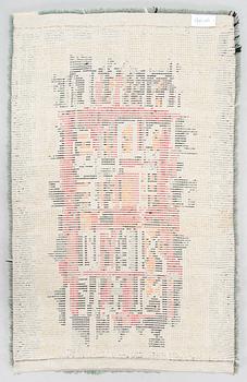 Satu Peura, A Finnish rya rug for Ryijypalvelu. Circa 150 x 90 cm.
