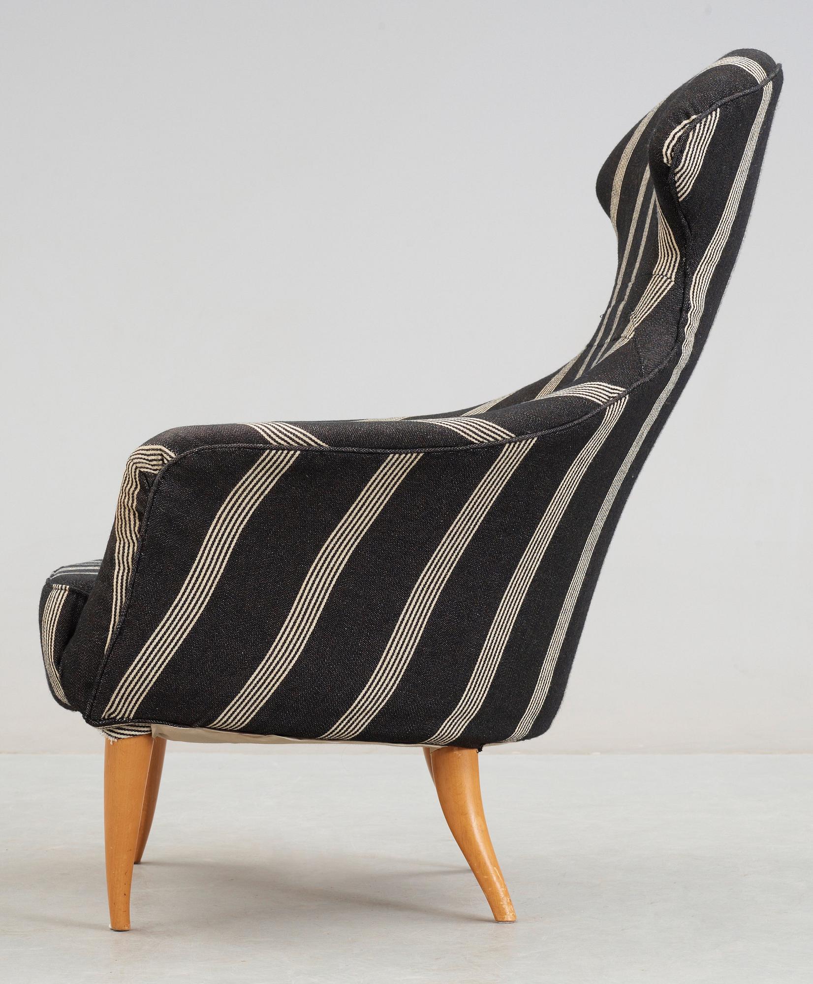 A Kerstin Hörlin Holmquist 'Stora Eva' armchair, Paradise group, Triva-series, Nordiska Kompaniet, 1950-60's.