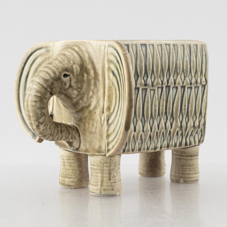 Lisa Larson, figurin, stengods, "Elefant", ur serien "Afrika", Gustavsberg.