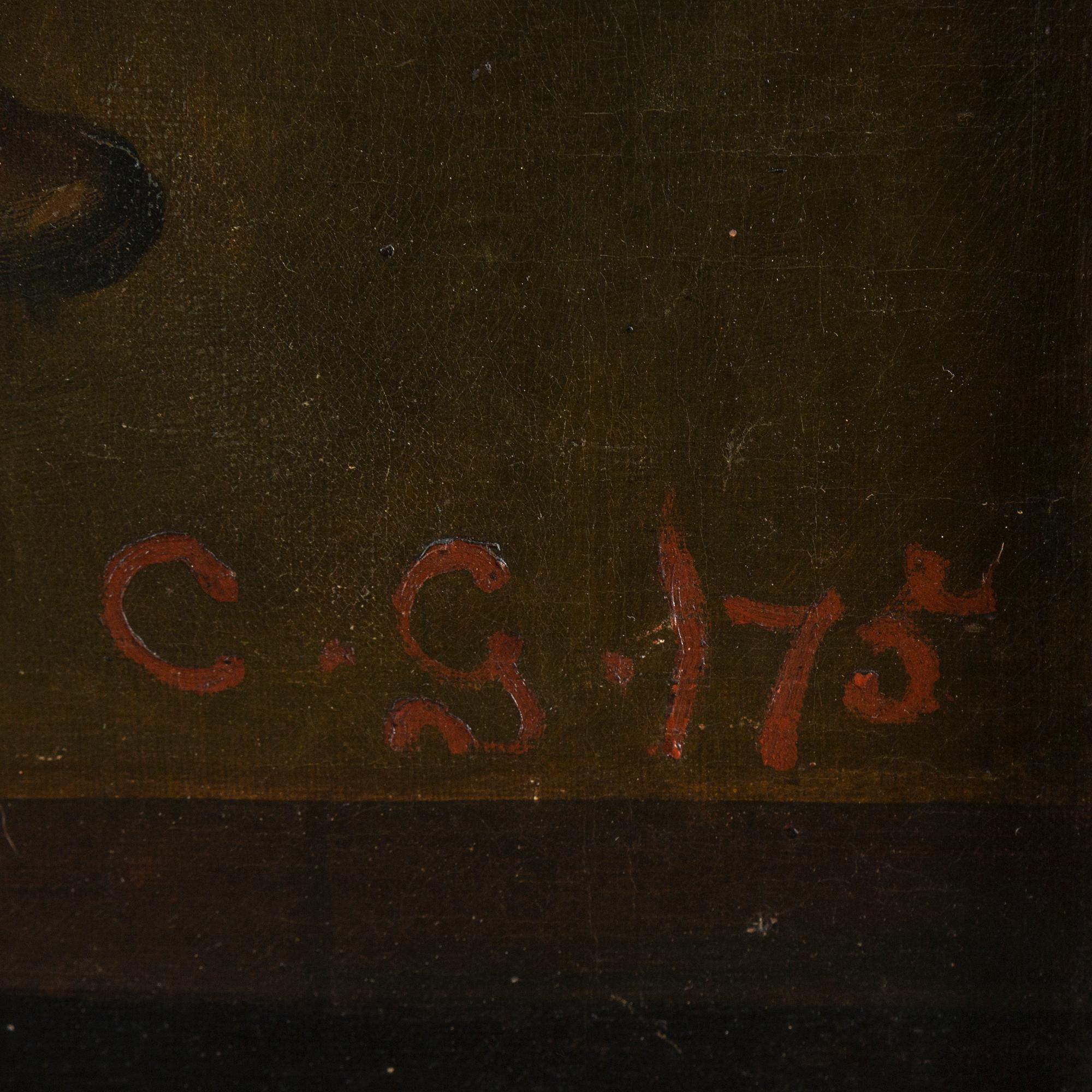CHARLES GOGIN, 4, oil on canvas, signed Charles Gogin and C.G. With numbering 175 in red on all four.