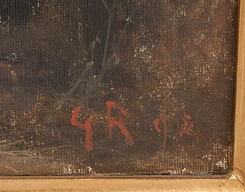 GUSTAF RYDBERG, olja på duk, signerad G.R.