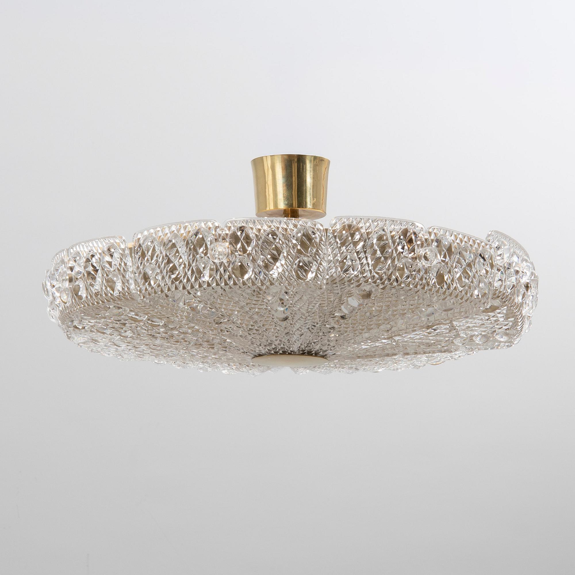 Carl Fagerlund, taklampa, Orrefors, 1900-talets andra hälft.