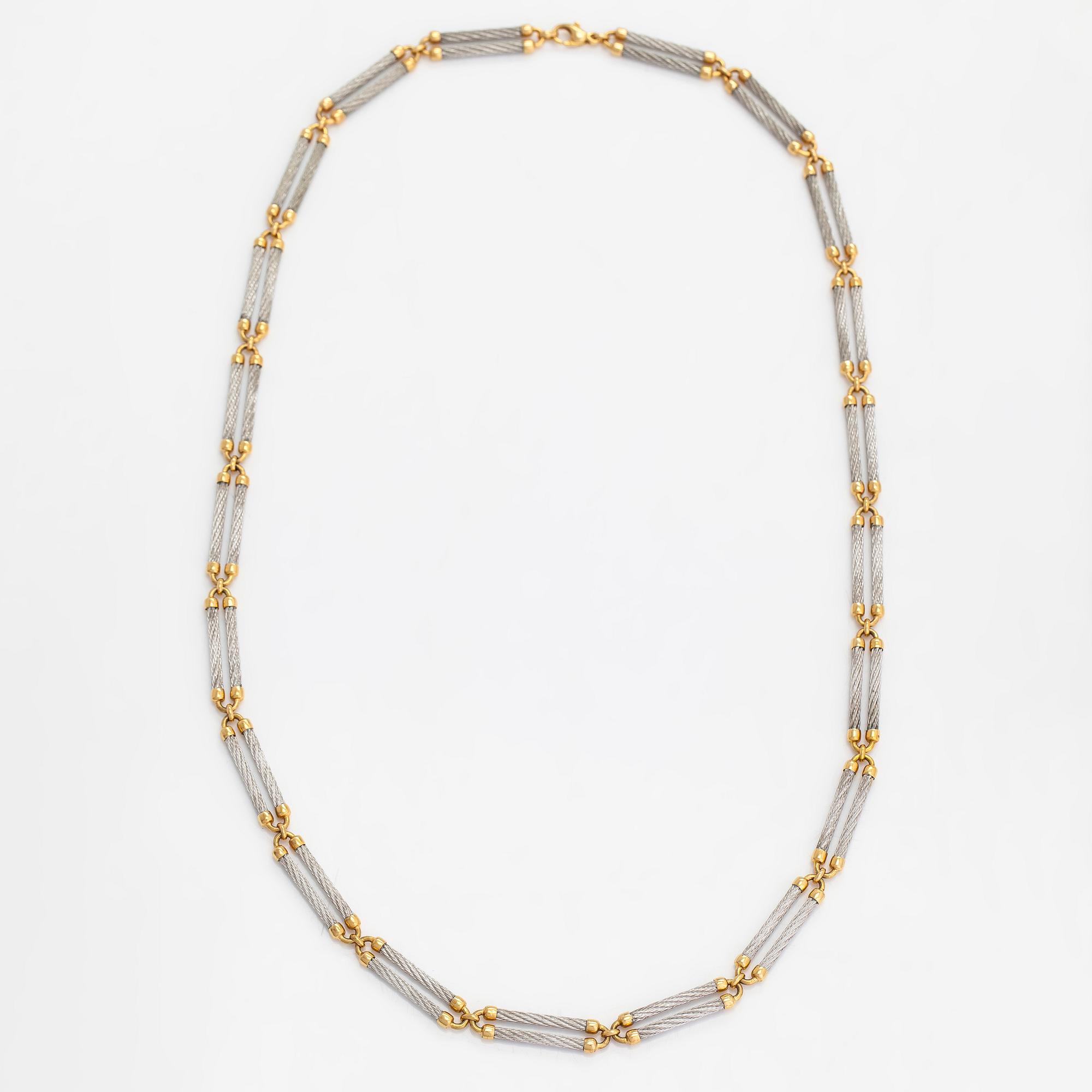 Halsband, "Force 10", 18K guld och stål. Fred, Paris 1980-tal.