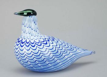 FIGURIN, glas, sign. Oiva Toikka, Notsjö, 1900-talets senare hälft.