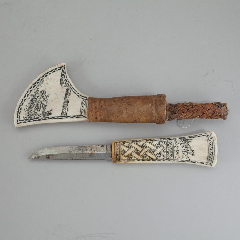 SAMEKNIV, signerad M.H, daterad 1952.