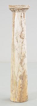 PIEDESTAL/KOLONN, alabaster, 1900-tal.