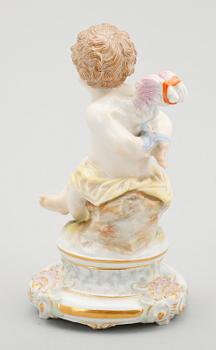 FIGURIN, porslin, Meissen.