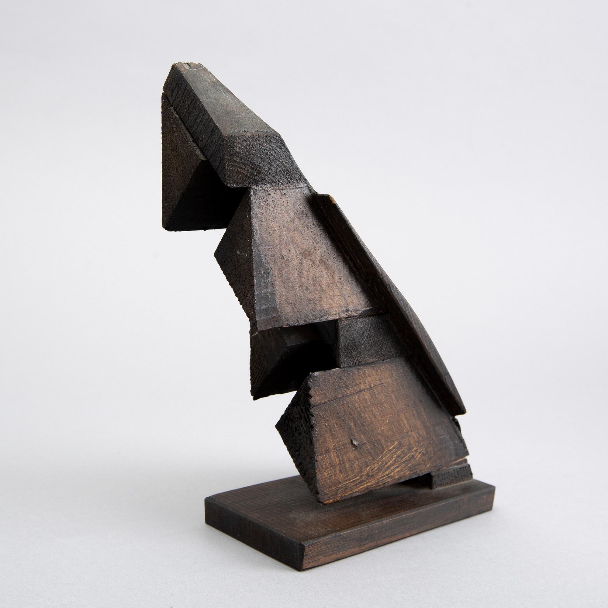 LARS KLEEN, skulptur, trä, signerad och daterad -87, 75/90.