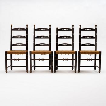 Axel Einar Hjorth, stolar, 4 stycken, "Blidö", Nordiska kompaniet, 1929.