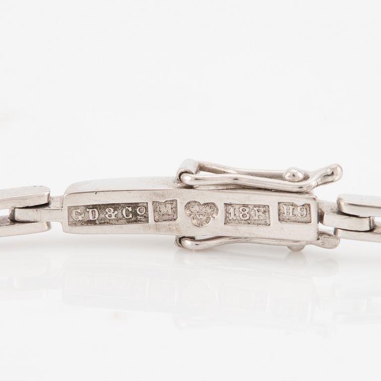 Bracelet, 18K white gold with brilliant-cut diamonds, Malmö 1958.