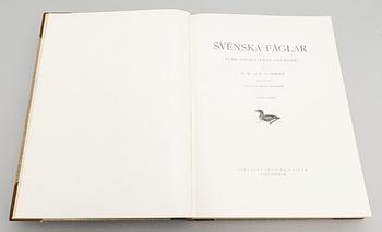 Book, 3 vol, "Svenska Fåglar", M,W & F von Wright. 1924 and 1929 Stockholm.