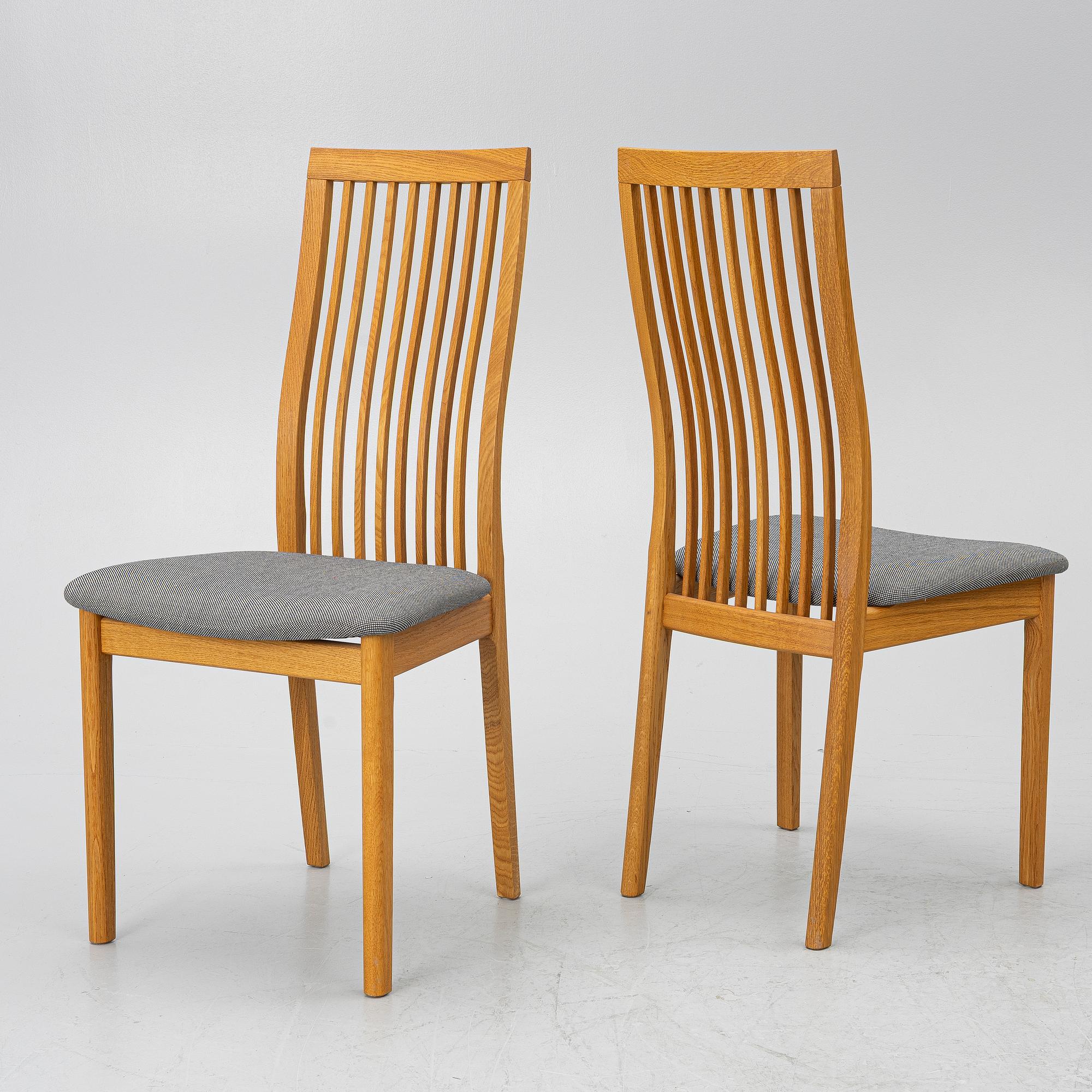 Höffer, eight chairs, Denmark.